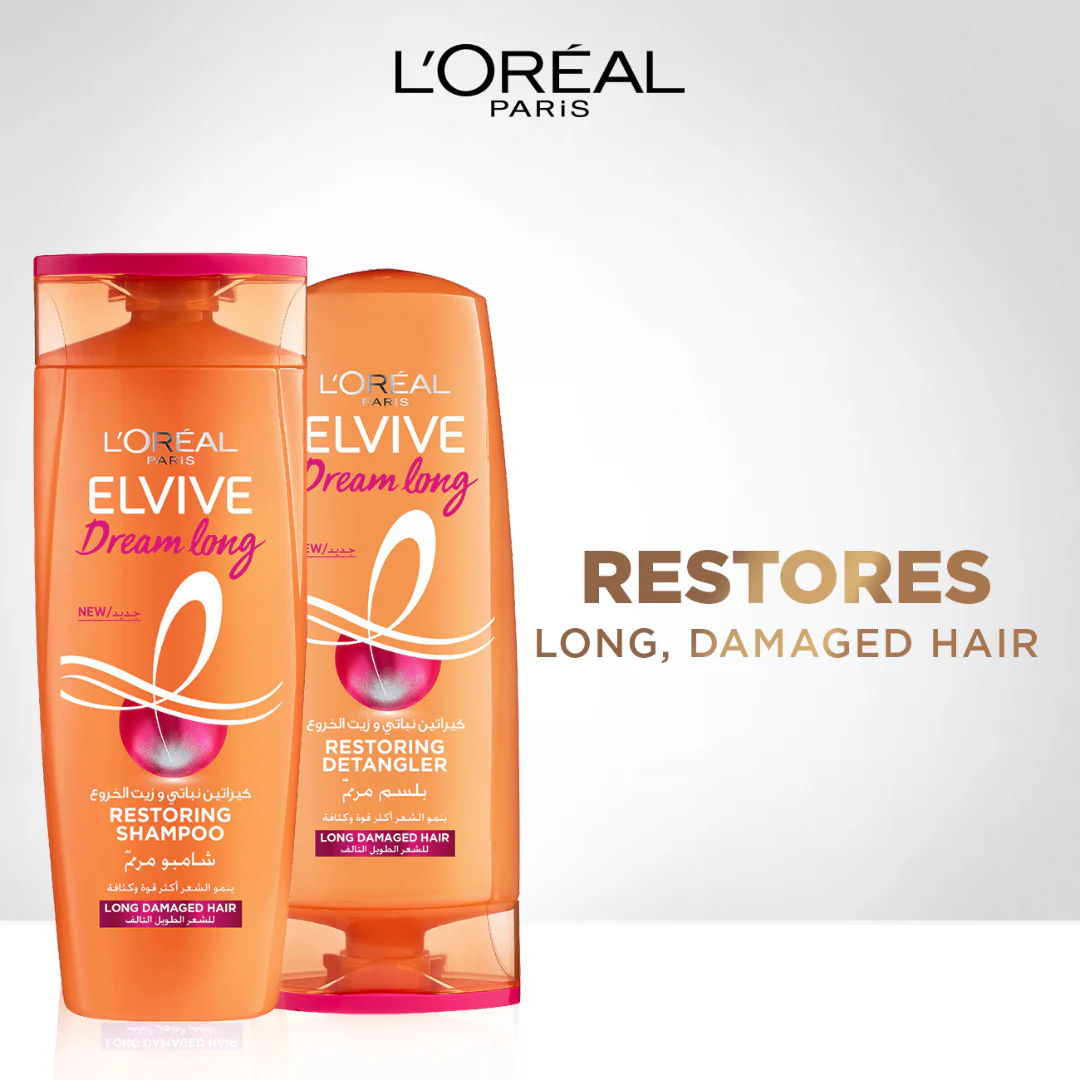 L'Oréal Paris Elvive Dream Long Restoring Shampoo For Long Damaged Hair With Keratin And Castor Oil - Image 7