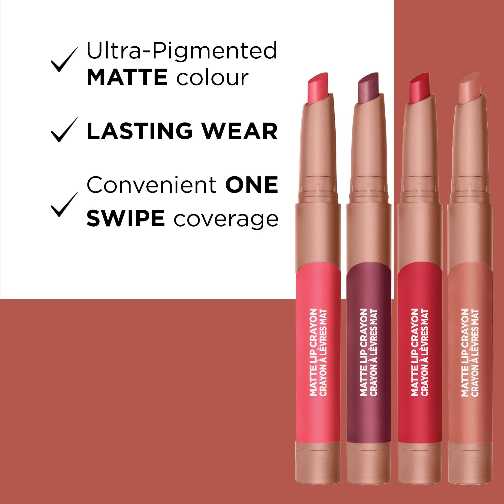 L'Oréal Paris Infaillible Matte Lasting Wear & Smudge Resistant Lip Crayon - Image 7