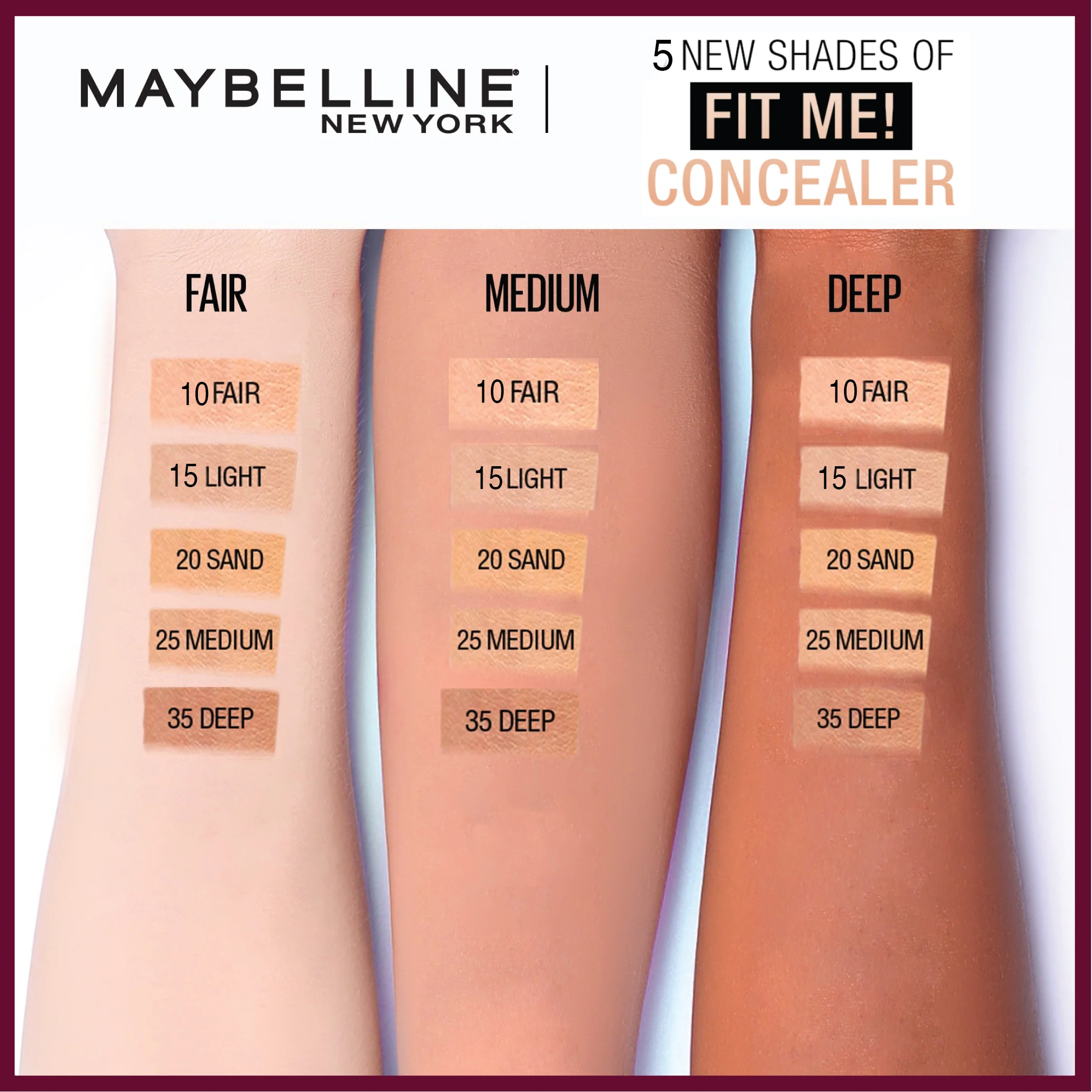 Maybelline New York Flawless Fit Me Concealer Oil and Fragrance-Free - Natural Coverage - Image 11